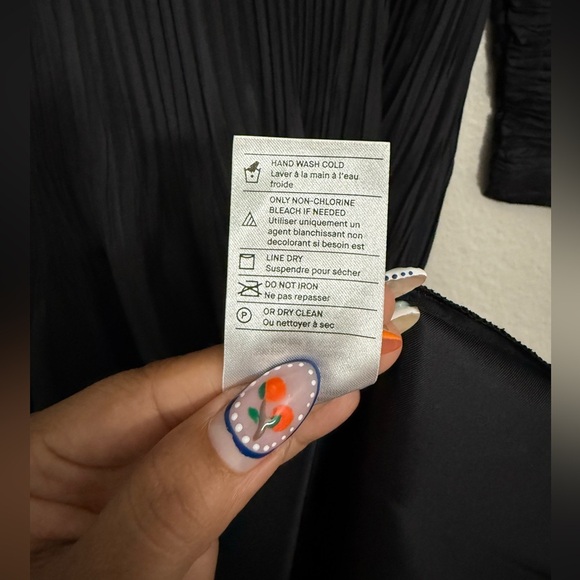 Vince Micro Pleated Black Midi Dress - Picture 9 of 15